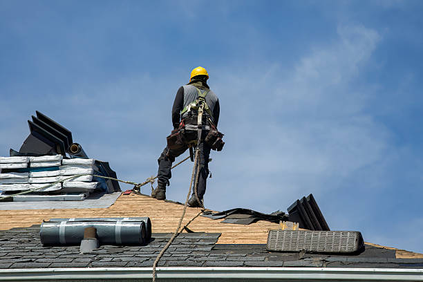 Professional Roof Replacement technician working in Fancy Gap, VA